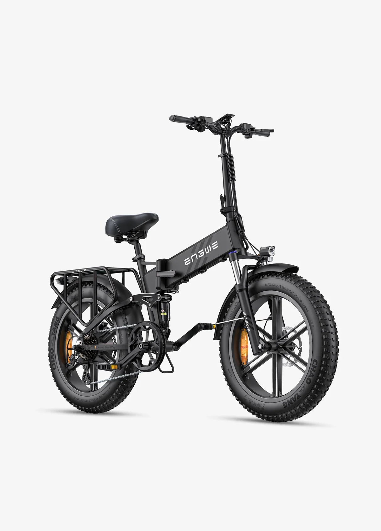 Engwe Pro 2.0 750W 20" Fat Bike 768Wh Foldable E-Mountain Bike with Torque Sensor 48V 16Ah Battery